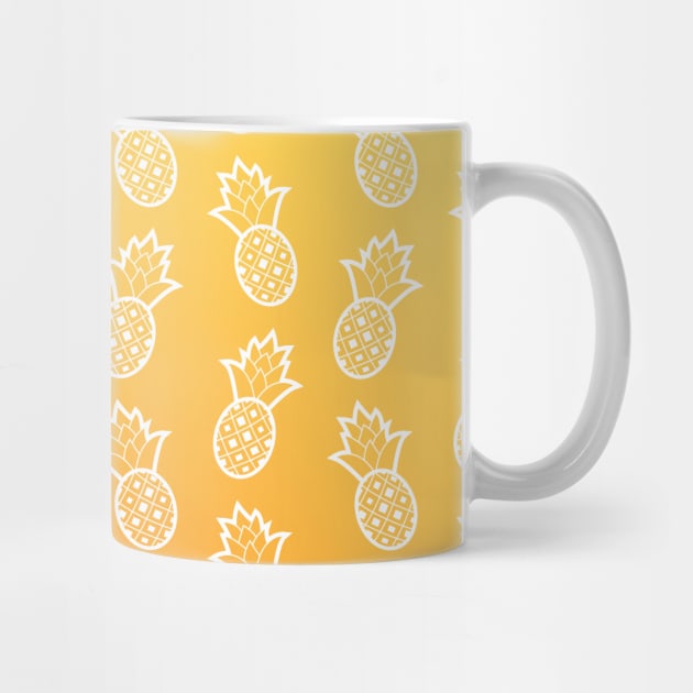 Gold Pineapple Pattern by designminds1